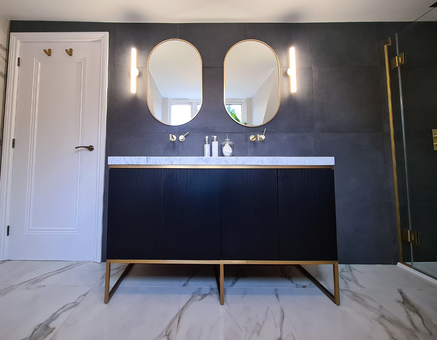 Completed Warrior Plumbing bathroom installation